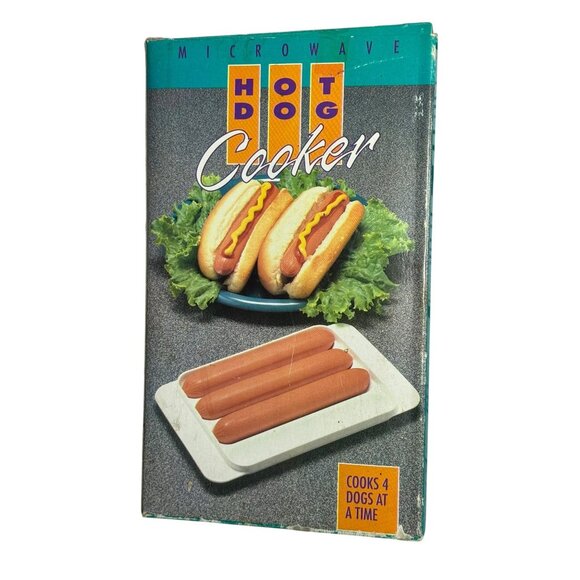 Microwave Hot Dog Cooker Tray - Cooks 4 Hot Dogs At Once - Durable Plastic - Picture 3 of 6